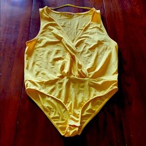 Yellow One Piece Blouse/BodySuit